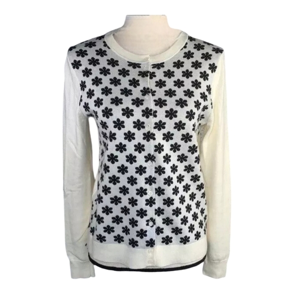 J.Crew The Caryn Cardigan in Daisy Pattern - Picture 4 of 14